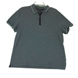 Michael Kors Polo Shirt Mens XL Gray 1/4 Zip Pullover Preppy Golf